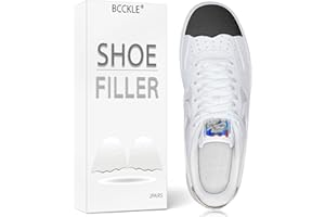 BCCKLE Shoe Fillers Inserts for Loose Shoes - Anti Slip Toe & Heel Pads with Ergonomic Design | Adjustable Insoles for Big Shoes Prevent Heel Slippage | Unisex Comfort.