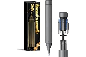 LONGESISM Mini Precision Screwdriver Tool Set: 22-in-1 Small Magnetic Screwdriver Set Repair Tool Kit for Electronics PC Computer Glasses Watch Ring Doorbell, Christmas Stocking Stuffers Gifts for Men Him