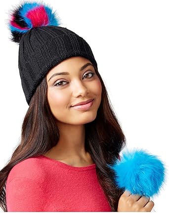 betsey johnson pom pom hat