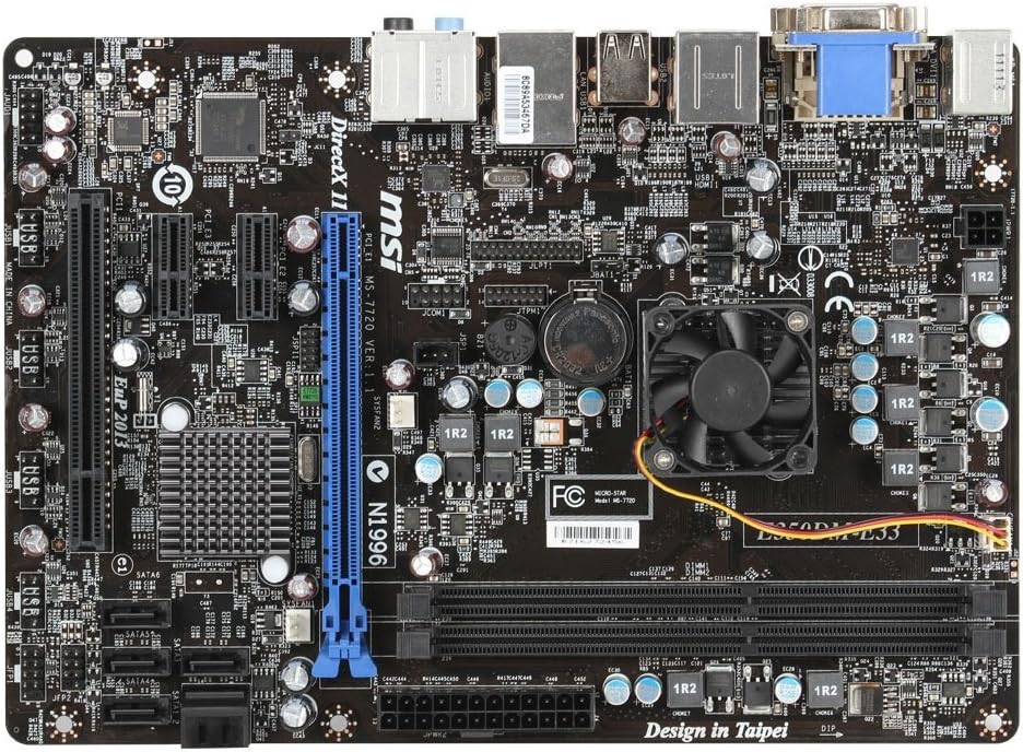 MSI E350DM-E33 AMD Hudson D1 BGA 413 (Socket FT1) microATX - Placa Base ...