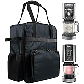 Ice Cream Maker Carrying Bag Sorbet Maker Travel Case Heavy duty 1680D Oxford Storage Bag for Ninja CREAMi Deluxe Ice Cream NC501/NC301/NC300/NC299AMZ