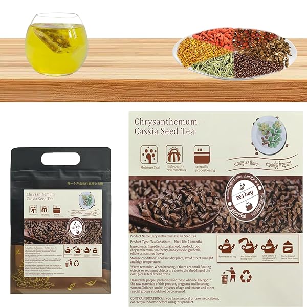 HONEYSUCKLE AND CASSIA SEED TEA,25 TEABAGS,GARDENIA, WOLFBERRY,OSMANTHUS FLOWERS,HONEYSUCKLE,CASSIA SEED,BURDOCK ROOT,COMBINATION HERBAL TEA。(1 PACK/25 BAGS）