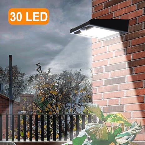 30 Led Solar Lights Outdoor Super Bright Solar Motion Sensor Lights