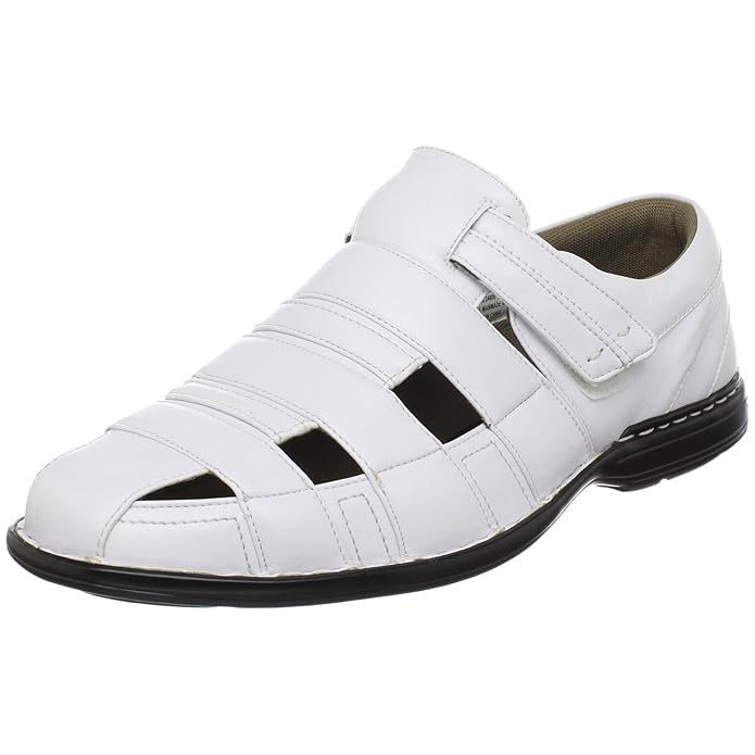Stacy Adams Men's Brisbane Sandal, White, 15 M US Sandals