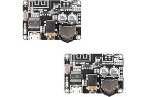MusRock 2pcs Blue Tooth Decoding Board, BLE 5.0, 3.7–24V DC, Stereo Output, 3.5mm AUX, Reverse Polarity Protection