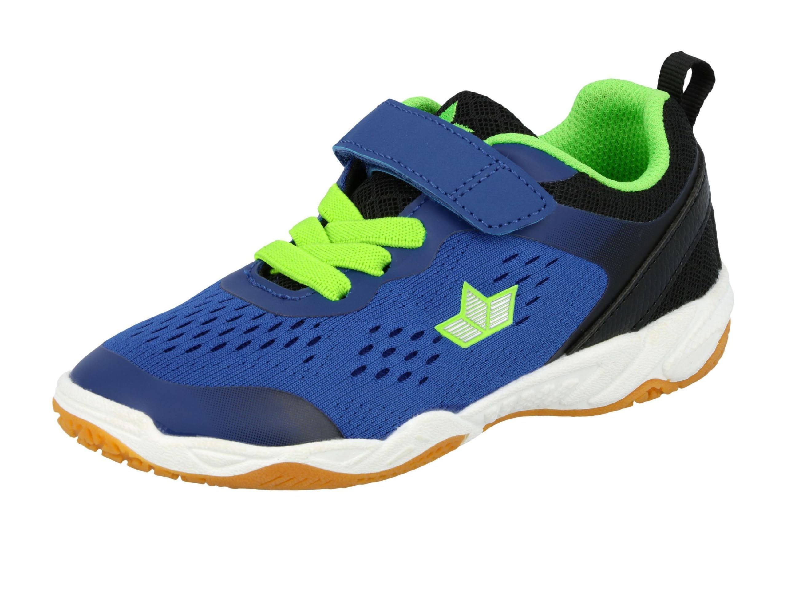 Lico Key VS Indoor Court Shoe, Blue Marine Lemon, 1.5 UK Child