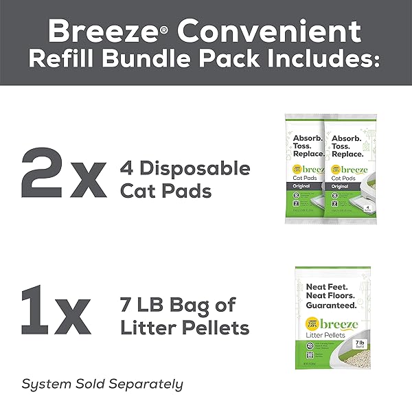 PURINA TIDY CATS BREEZE LITTER SYSTEM CAT REFILL BUNDLE – 7.91 LB. BOX