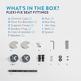 Croydex Rutland Flexi-Fix Soft Close Oak Toilet Seat view 9