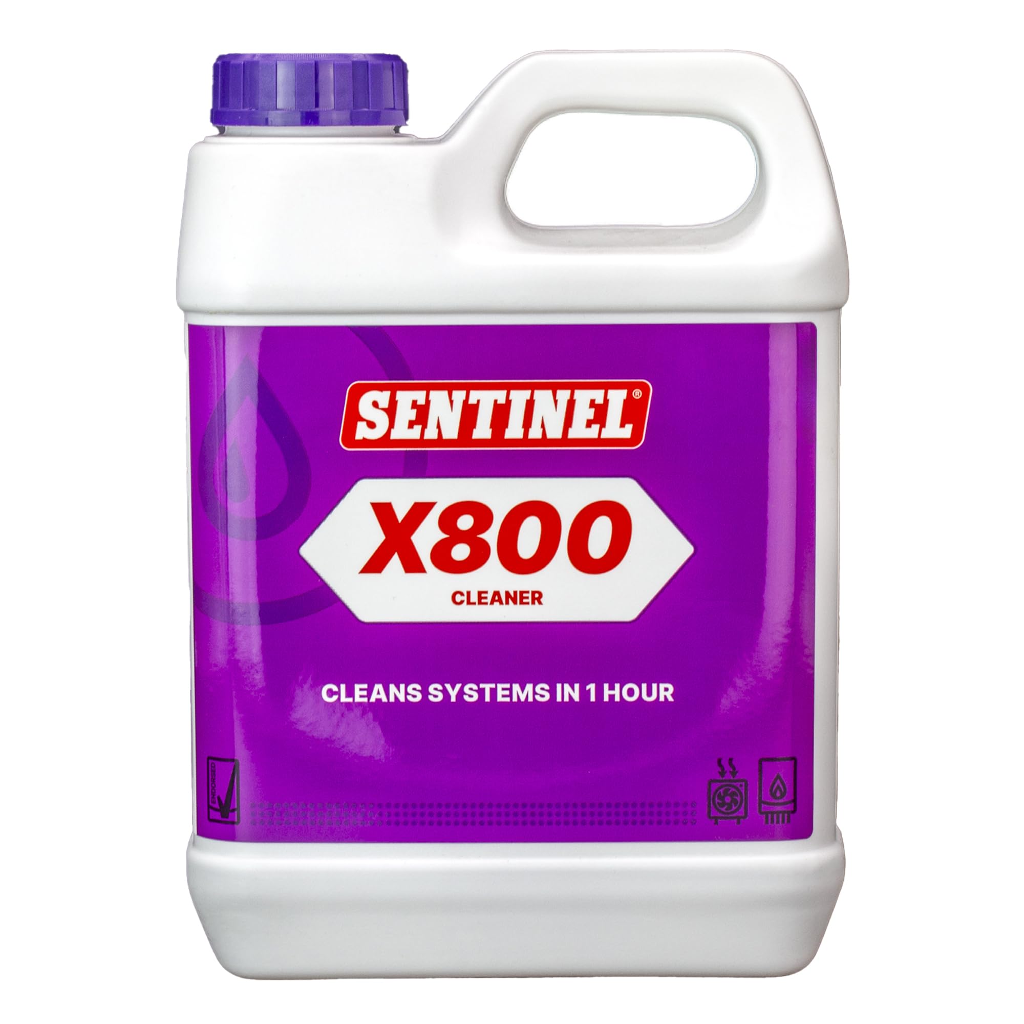 Kudos-Trading - Sentinel X800 1H Cleaner Powerful & Fast Acting Cleaning Formula for Heating Systems Removes Deposits & Sludge Enhanced Performance & Efficiency of Your Heating System