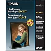 Epson Ultra Premium Photo Paper Glossy (8.5x11 Inches, 25 Sheets) (S042182)