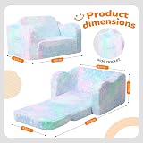 MeMoreCool Kids Couch Folding Kids Sofa Bed Glow in the Dark view 3