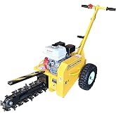 Gas Powered Earth Trencher 18" Shark Teeth 3" Wide, Ground Hog T-4-HS18