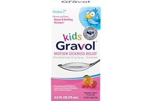 Gravol Kids Liquid for Motion Sickness Relief and Nausea Prevention, 2.5 fl oz (75 ml)​