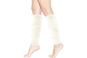 HEMOUR Leg Warmers for Women, Leg Warmers 80s Knit, Y2K Fashion Party Sports Yoga Ballet Dance Warm and Cozy Accessories
