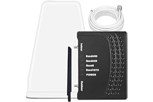 CALLONE+ Cell Phone Booster for Home & Office,Up to 2,000 sq ft,Cell Phone Signal Booster with Band 66/25/2/4/5/12/13/17,Boost 5G 4G Data for All U.S. Carriers FCC Approved Cell Booster