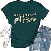 Qskall Christian Shirts for Women Jesus Shirt Inspirational Tee Tops