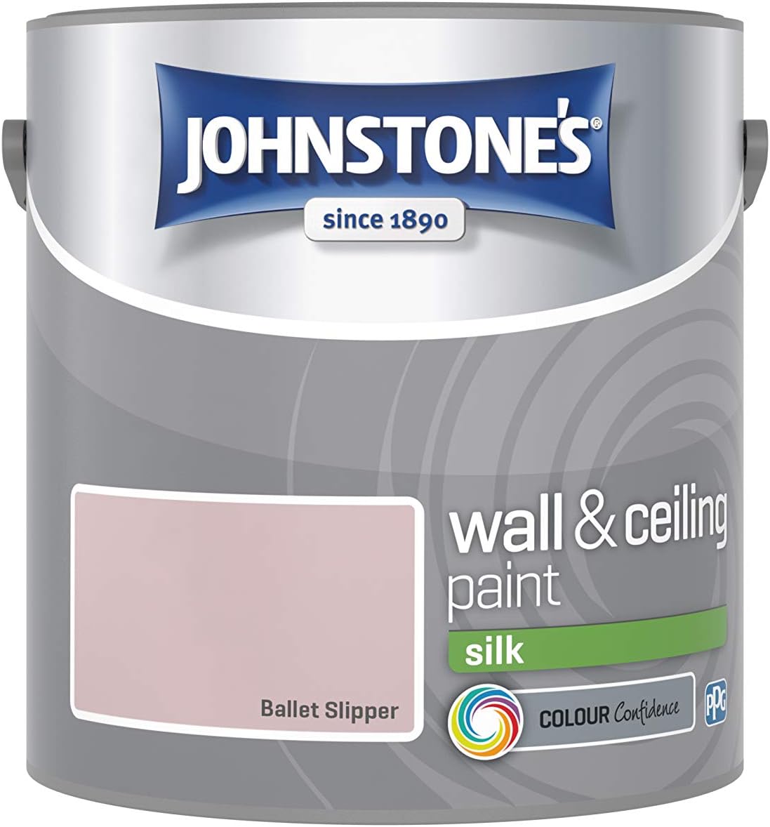 Johnstone's, Wall & Ceiling Paint, Ballet Slipper, Silk Finish, Emulsion Paint, Fantastic Coverage, Easy to Apply