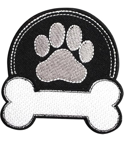 Ying Yang Dog & Human Embroidered Patch - 3x3 Inch Iron On Or Sew On Applique For Jackets, Bags, Hats