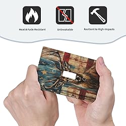 Xuejiaku Light Switch Cover Plate Rustic Elk Deer
