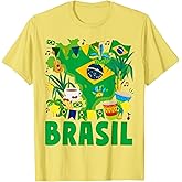 Brasil Flag Outfit Idea for Kids Brazil & Brazilian Flag T-Shirt