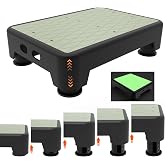 LIFTOZA 5-Level Adjustable Step Stool, Noctilucent Bedside Step, 700 LBS Capacity Safety Step Platform, Indoor Foot Stool for Seniors and Kids, Wide Step Stools Elderly Assistance at Night