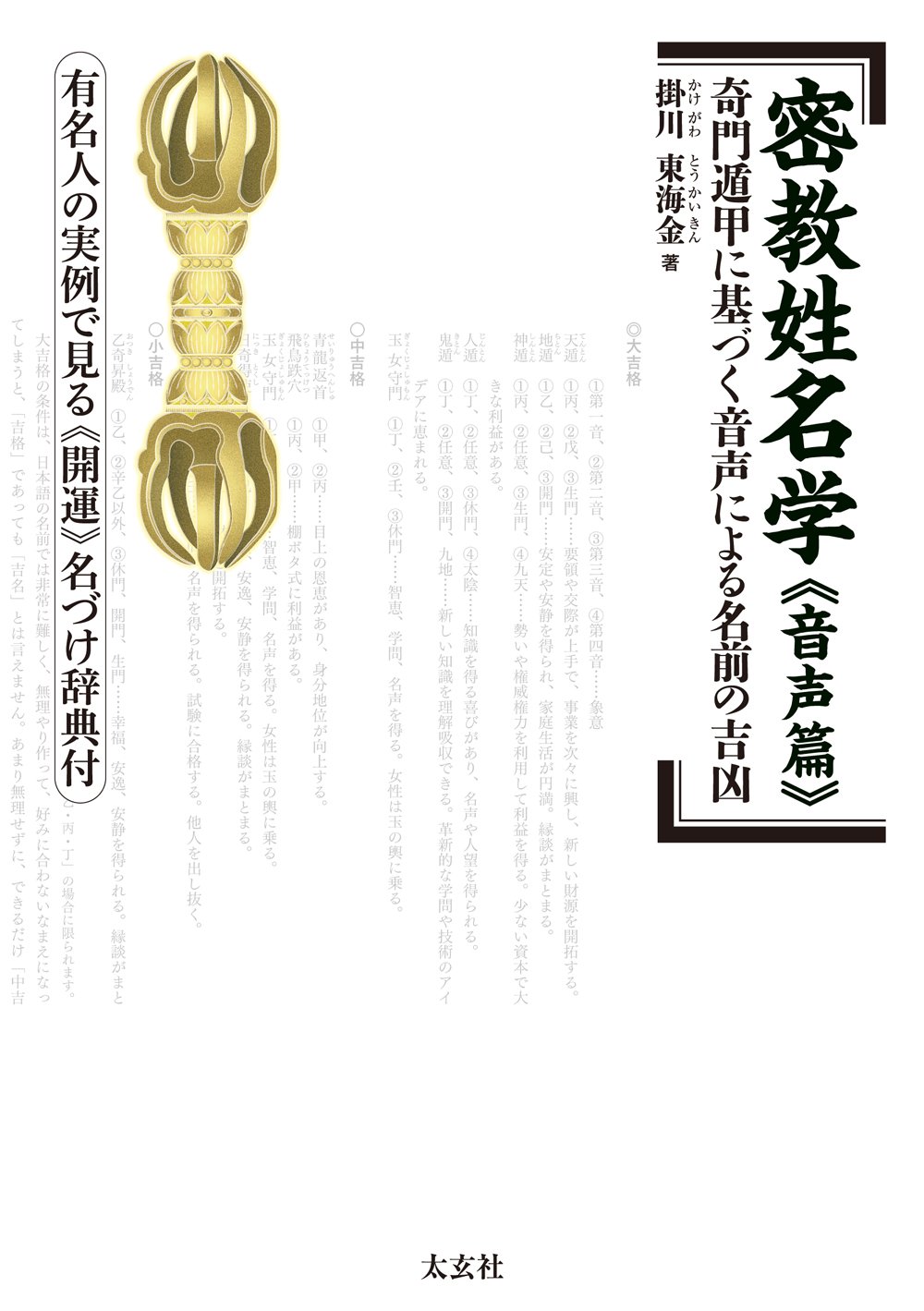 Amazon Fr 密教姓名学 音声篇 奇門遁甲に基づく音声による名前の吉凶 有名人の実例で見る 開運 名づけ辞典付 Livres