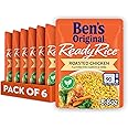 BEN'S ORIGINAL Ready Rice Roasted Chicken Flavored Rice, Easy Dinner Side, 8.8 OZ Pouch (Pack of 6)