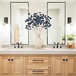 Tepaler 4pcs Artificial Eucalyptus Leaves Stems
