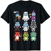 Hippo Spooky Ghost Boo-Jee Horror Pumpkin Hippo Halloween T-Shirt