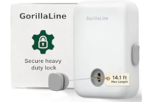 GorillaLine - Retractable Clothesline Indoor Outdoor Clothes Line | Heavy Duty Clothes Drying Laundry Line | Wall Mounted Drying Rack Clothing Line