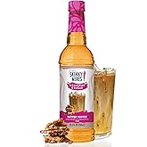 Jordan's Skinny Mixes Butter Toffee Coffee Syrup, 25.4 oz | 0 calories, 0g sugar, 0g carbs per serving, Butter Toffee flavor, Keto-friendly, kosher, Dairy free