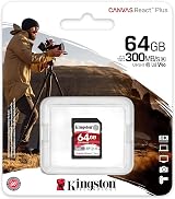 Kingston 64GB SDXC UHS-II U3 V90 Memory Card Canvas React Plus 300R/260W view 3