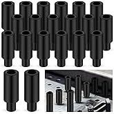 Hicarer 20 Pcs 2 Inch Welding Table Locating Fixture Pins, 5/8" Bottom 1" Top Diameter, Quick Setup Fixture Clamps Stop Alignment Square Mount Fixed Kit Stackable Welding Table Accessories Portable