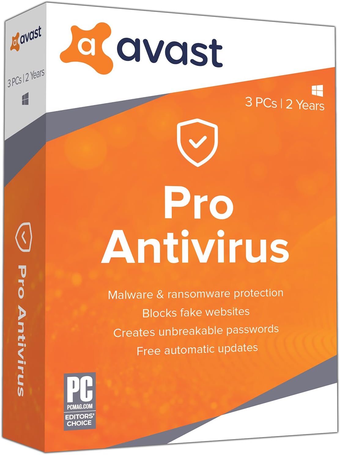 Avast Pro Antivirus 2019, 3 PCs 2 Year [Key Card]
