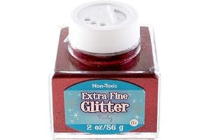 Sulyn 2-Ounce Glitter Stacker Jar, Ruby