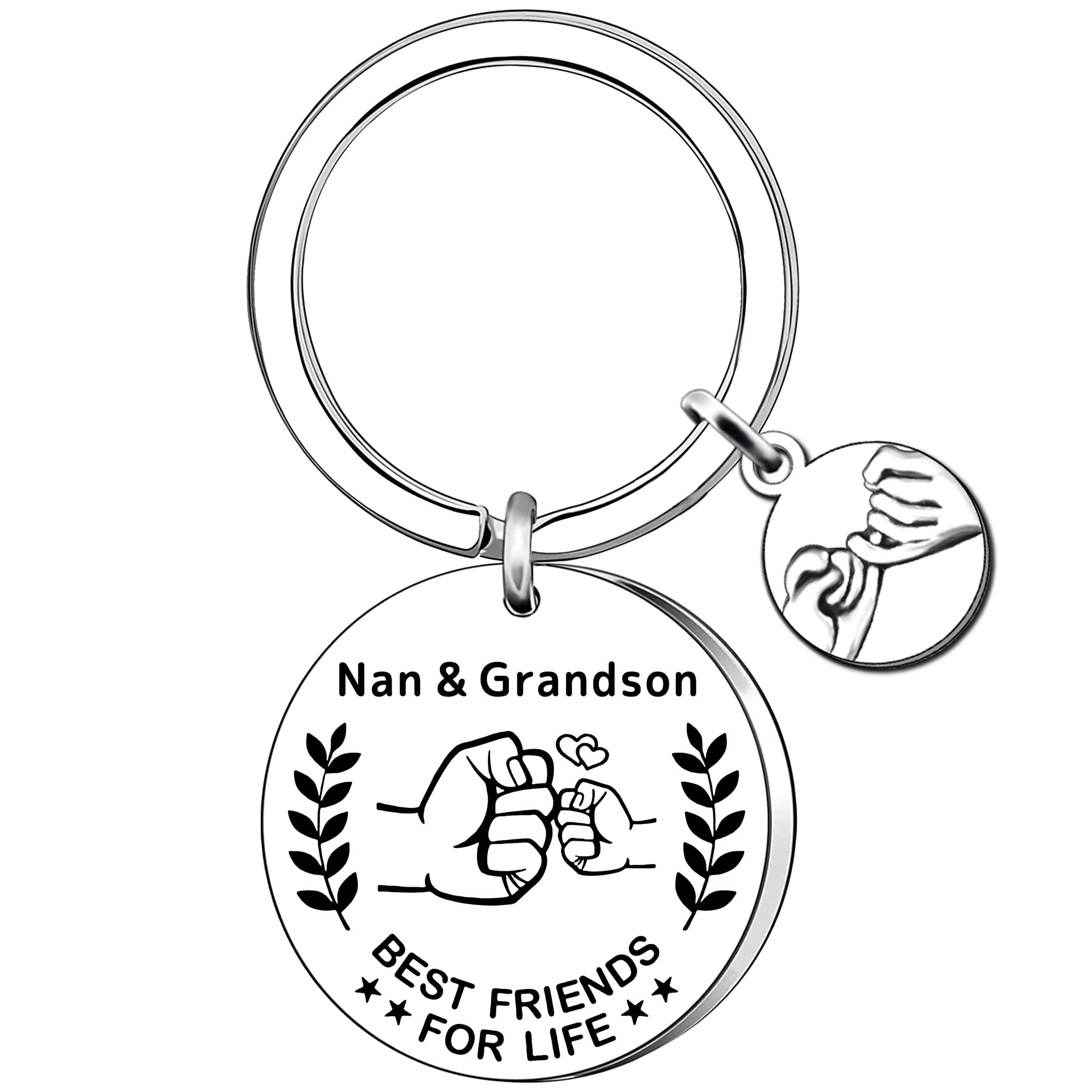 AMZQ Nan Gifts from Grandson Nan Birthday Gifts Christmas Mother's Day Keyring Gifts
