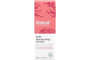 Viviscal Hair Thickening Serum, Instant Lightweight Hair Product, Leave-in Elixir for Thicker, Fuller Looking Hair, with Keratin & Biotin, 50ml (1.69 fl. oz.)