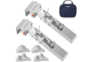 Drawer Front Installation Clamps Adjustable Drawer Fixing Clamp Stainless Steel Front Installation Clips for Cabinets(Silver)