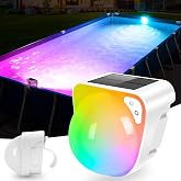 LightHacker Solar Pool Lights,Solar Powered Above Ground Pool Lights,Frame Pool lights Waterproof,2026 Outdoor Swimming Pool Solar Light,Color Changing Pool Light for Above Ground Pool Accessories-1PC