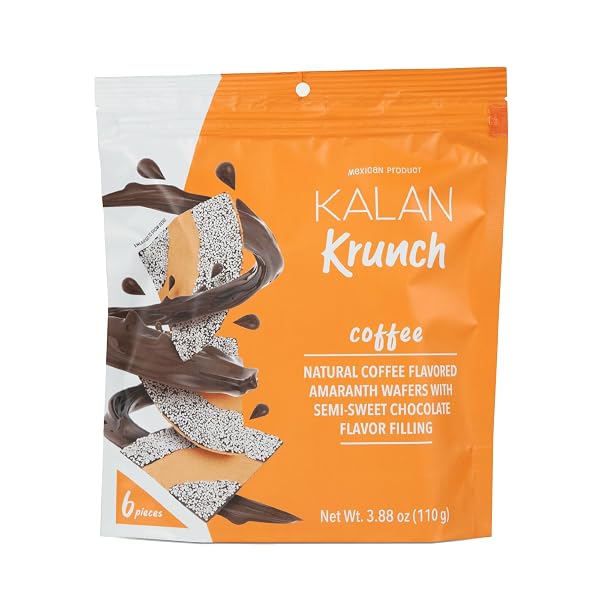 KALAN KRUNCH COFFEE NATURAL FLAVORED AMARANTH WAFERS, PACK...