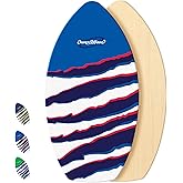 BPS 'Claw Strike' 35" / 40" Skimboard for Beginners with Colored EVA Grip Pad and High Gloss Clear Coat Wooden Skim Boards Kids Adults (Own the Wave Collection)