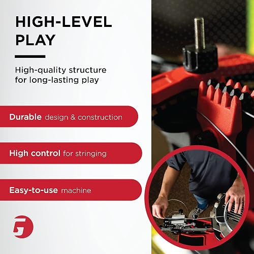 thumbnail image 2 of GAMMA Professional 6900 ELS Tennis Racquet Stringing Machine: Standing Racket String Machine, Tools And Accessories Included – Tennis, Squash, Badminton, 2pt SC Suspension Mounting System 2 of 10