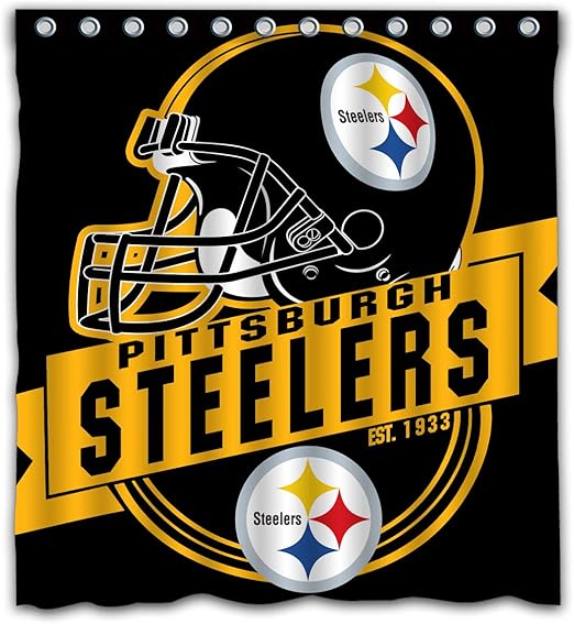 Amazon Com Felikey Custom Pittsburgh Steelers Waterproof Shower