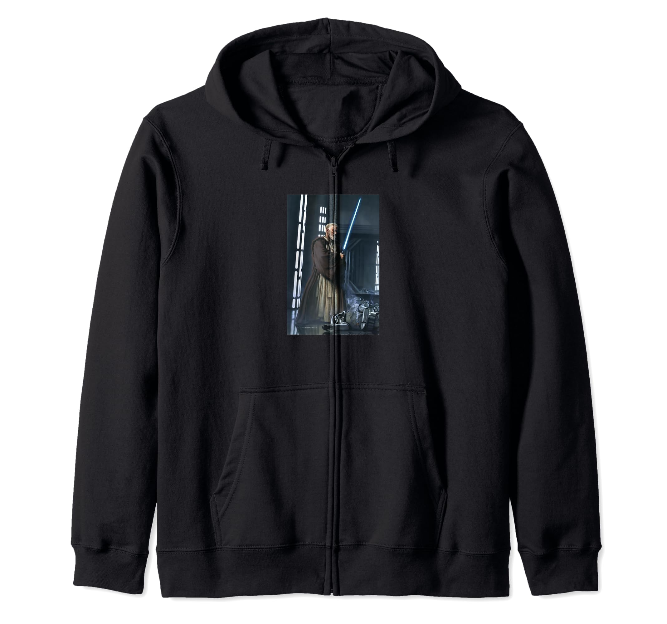 Star Wars Obi-Wan Kenobi Lightsaber Picture Zip Hoodie