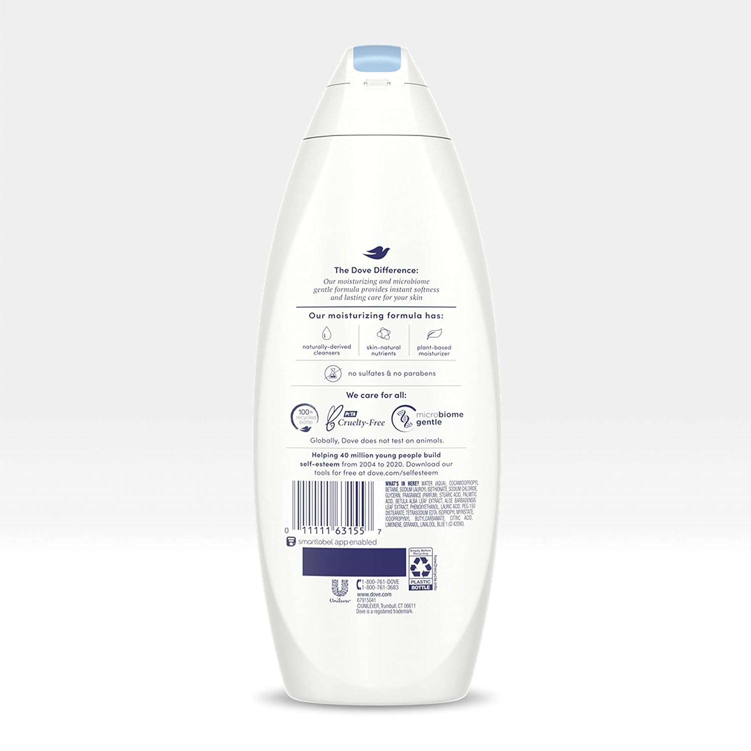 Dove Body Wash 100% Gentle Cleansers, Sulfate Free Hydrating Aloe and Birch Bodywash Gives You Softer, Smoother Skin After Just One Shower 22 oz 4 Count : Beauty