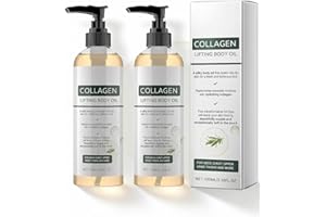 Collagen Lifting Body Oil, Hydrating Body Oil After Shower Serum with Vitamin E and Rosemary, Moisturizing Firming and Tighte