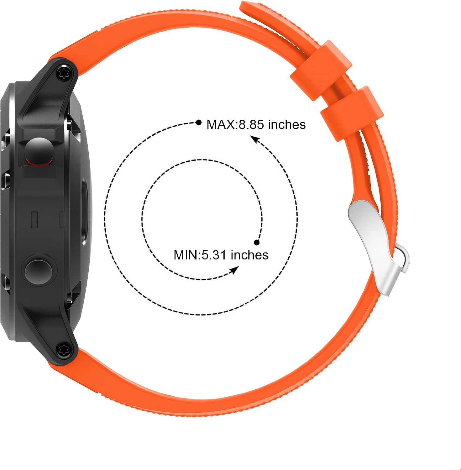 TOPsic Compatible Garmin Fenix 5 Straps - Image 4