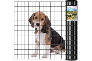 HMOLIKH 48" x50ft PVC Coated Welded Wire Fence, 16 Gauge 2"x3" Mesh Garden Fence & Animal Barrier, Rust-Proof Agricultural Fencing for Yard, Pets, Deer Protection