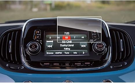 Amazon Lfotpp フィアット Fiat 500x 15 17 専用 ナビゲーション保護フィルム ガラスフィルム 高感度タッチ 気泡ゼロ 指紋防止 飛散防止 保護フィルム 車 バイク