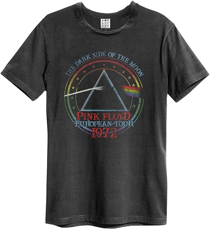Pink Floyd '1972 Tour' (Charcoal) T-Shirt - Amplified Clothing: Amazon.co.uk: Clothing
